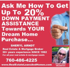 Ask me how to get up to 20% down payment assistance towards your dream home purchase.